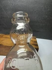 VINTAGE 1925 PAT DATE CREAM TOP GLASS MILK BOTTLE HEROLDS WHIP IT TOP