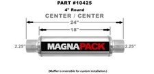 Magnaflow 4 Round Performance Muffler 10425 - 2.25 Centercenter - 18 Body Magnaflow 4 Round Performance Muffler 10425 - 2.25 Centercenter - 18 Body