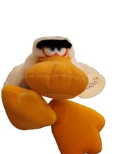 Vintage Best Ever Yucky Ducky Plush Stuffed Animal Mad Angry Duck Thick Eyebrow