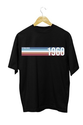 Established 1960 T-Shirt Vintage Geburtstag Geschenk 66. Geburtstag Unisex Tee