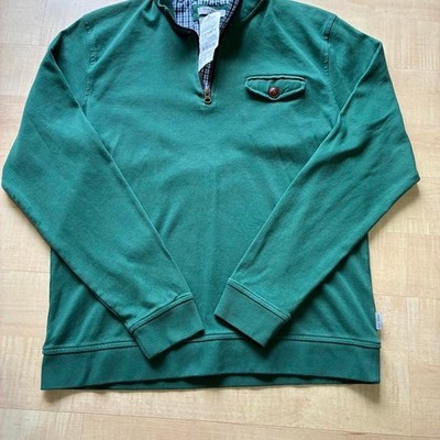 Ted Baker London NORSETT Half Zip Pullover Sweater Green