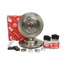 Bremsscheiben + Bremsbeläge hinten für RENAULT FLUENCE, SCENIC III, GRAND SCENIC