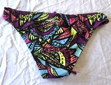 NWOT Dolfin Uglies Kaleidoscope M Cheeky Back-Tie Bikini Swim Bottom 130445