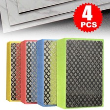 4* Diamond Polishing Hand Pads Block For Tile Glass Edge Grinding Sanding Disc