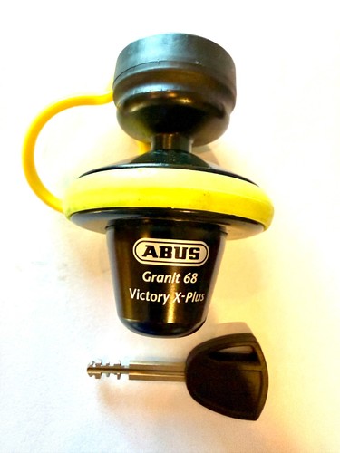 Abus Granit Victory X-Plus 68 Roll Up Disc Lock - Yellow - 14mm, 56564
