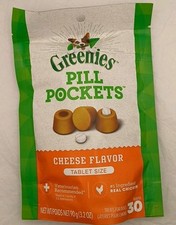 GREENIES Pill Pockets Cheese Flavor Capsule Treats - Pack of 6 x 30 Treats