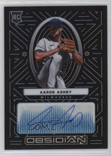 2022 Chronicles Obsidian Electric Etch Carolina Blue Aaron Ashby Auto 0l8m