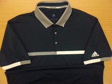 Adidas Golf Ultimate365 Performance Stretch Golf Polo Shirt 3 Stripes Mens L NEW