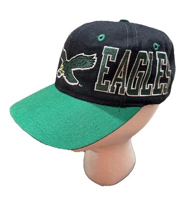 Vintage 90s Philadelphia Eagles NFL Apex One Snapback Hat Side Logo Wool  