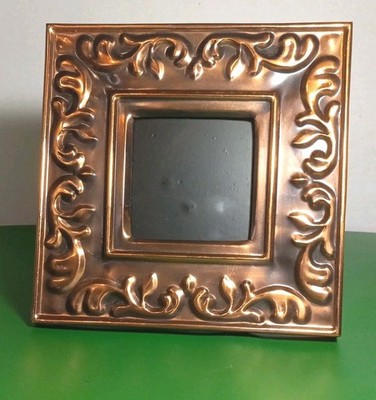 Vtg Copper Picture Frame By Seasons Cannon Falls, Made In India.  Pre-owned 