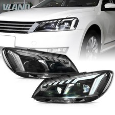 For 2011-2015 VW Passat LED Headlights w/Sequential+Animation Fit Halogen Only