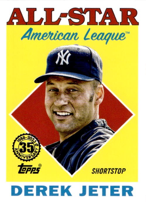 2023 Topps #88AS-28 Derek Jeter 1988 Topps Baseball 35th Anniversary All-Stars