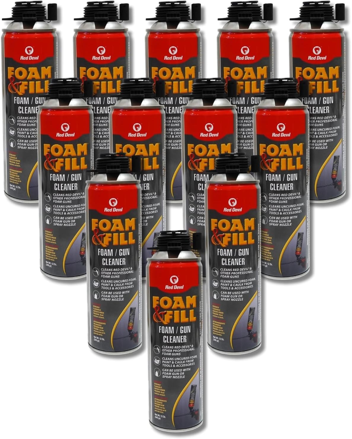 Ozone-Safe Foam Gun Cleaner, 12-Pack