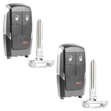 2 Remote Keyless Entry Smart Fob Uncut Blade Replacement For Ram 3b (GQ4-76T)