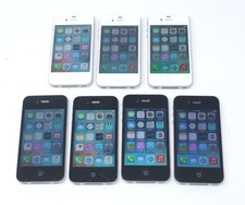 Lot of 7 Working Apple iPhone 4s  iPhone 4 A1332 A1387 8GB - 16GB Smartphones