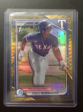 PABLO GUERRERO 2024 Topps Chrome Bowman 1st Gold Reptilian #BCP-212 26/50