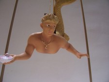 DECEMBER DIAMONDS PEARL DIVER MERMAN ORNAMENT MINT CONDITION -NO BOX