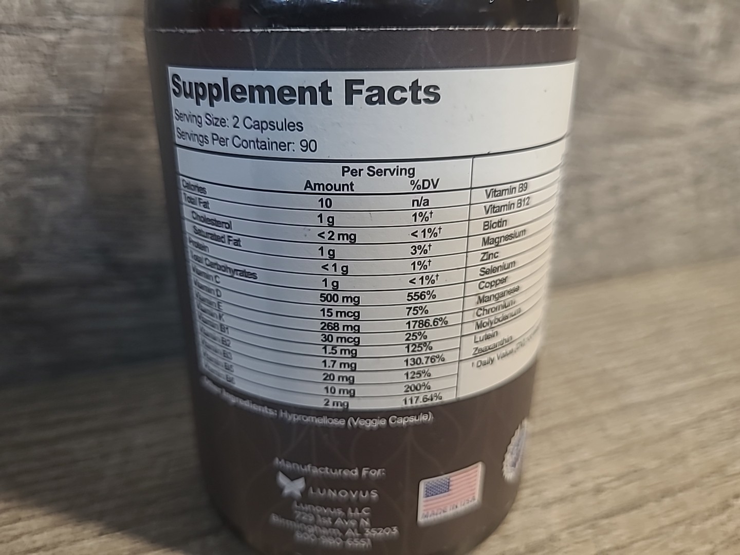 VISUAL ADVANTAGE AREDS 2 Macular Support + Multi Vitamins Eye Care 180 Capsules