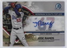 2023 Bowman Bowman Scouts Top 100 Auto 56/99 Jose Ramos #BTP-67 Auto 0rd2