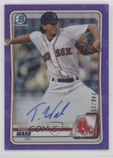 2020 Bowman Chrome Prospect Purple Refractor 240/250 Thad Ward #CPA-TW Auto 3hd