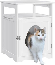 Cat Enclosure Hidden Litter Box Furniture Open Shelf Cat Indoor Cat Washroom