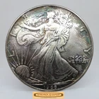 1986 American Silver Eagle 1 oz .999 Silver, Both Side Toned - #C59464NQ