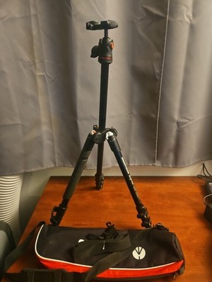 Manfrotto MKBFRA4-BH BeFree Compact Tripod Black 490 Centre Ball Head & Bag