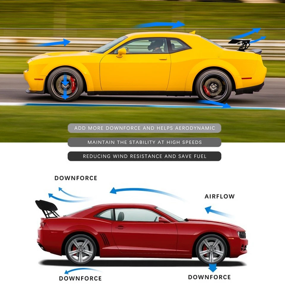 Alerón ligero para maletero trasero de carreras Honda Insight 55,5" GT Foto 2 de 4