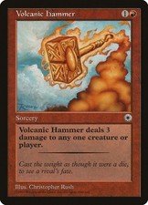 Volcanic Hammer [Portal] Lightly Played