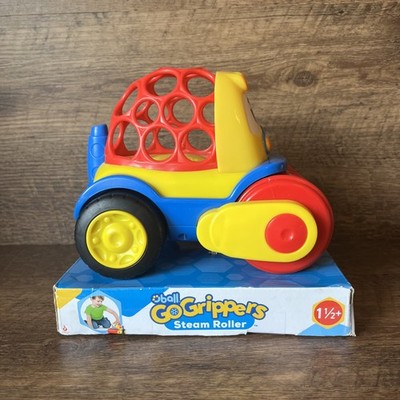 Oball Go Grippers STEAM ROLLER Vehicle Construction 18 Months NEW Box Has Wear
