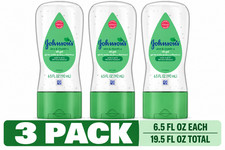 3 Pack Johnson's Baby Oil Gel Aloe Vera  Vitamin E Moisturizing 6.5 fl oz
