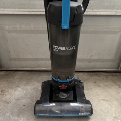 BISSELL PowerForce Helix Upright Bagless Vacuum Black Blue Edge Carpet Cleaning
