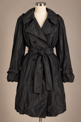 Dolce & Gabbana Women's Double-Breasted Black Leopard Trench Coat IT 42/US 6