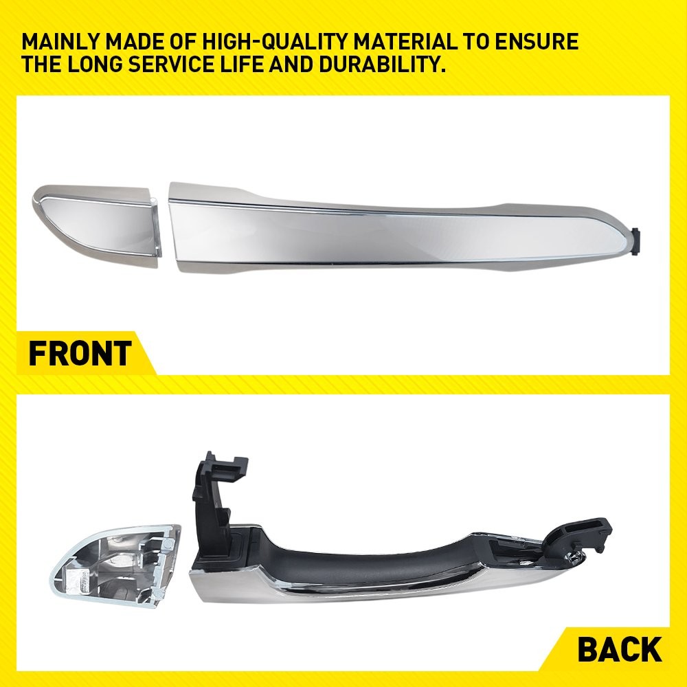 Replace Exterior Door Handle Front Right For 2016 2017 2018-2021 Hyundai Tucson thumbnail 4