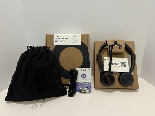 Voyager 4320 UC Wireless Headset (Plantronics) - w/Noise-Canceling Boom Mic - Picture 9 of 12