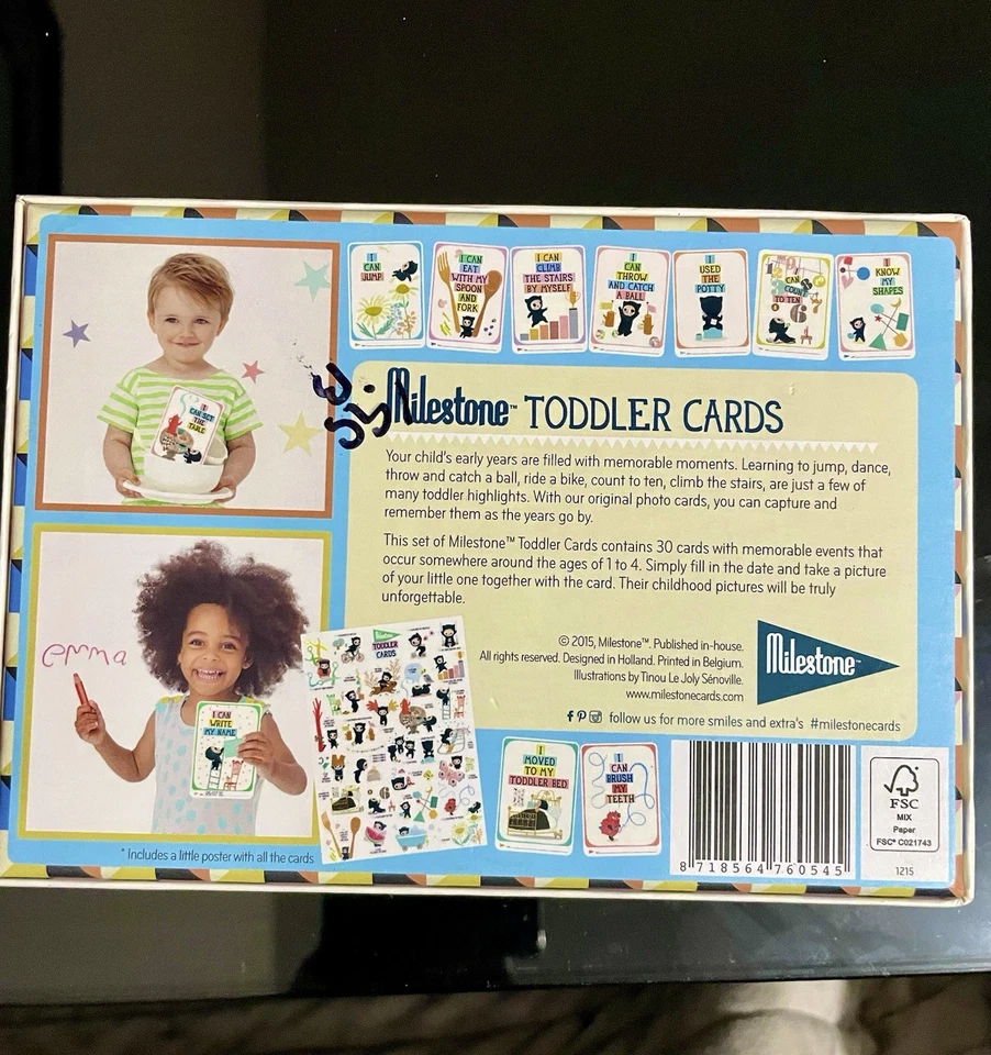 Tarjeta de hito original para niños pequeños  Foto 4 de 4