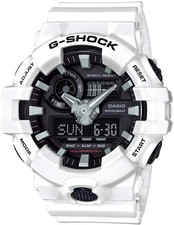 Casio G-shock GA-700-7A Wrist Watch Men White Strap Analog-Digital GA-700 SERIES