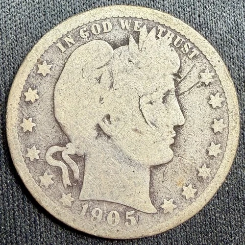 1905-O Barber Quarter — photo from the most recent tracked eBay sale