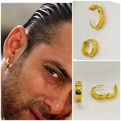 Salman Khan Bali - 18k vergoldet Cartir Ohrringe Charm Huggie Bollywood Stern