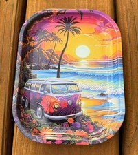Rolling Tray 180mm x 140mm Metal Ashtray Tobacco Plate Smoke Accessories