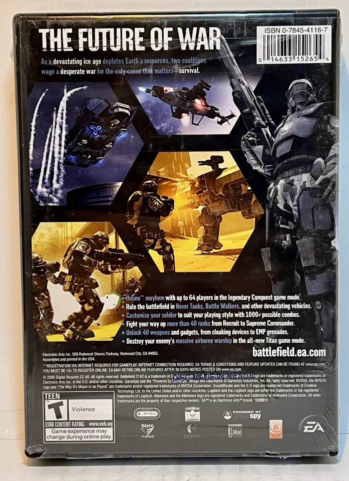 SEALED 2142 Battlefield PC 2006 Boxed Game DVD-ROM Software windows IBM - Image 2 of 2