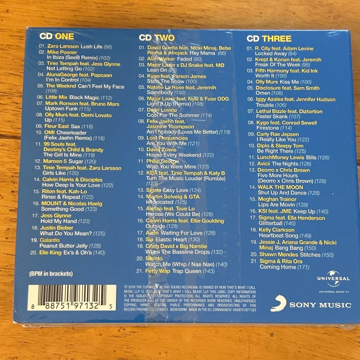 NOW That's What I Call Fitness CD 2016 3-Disc Pop Dance Workout