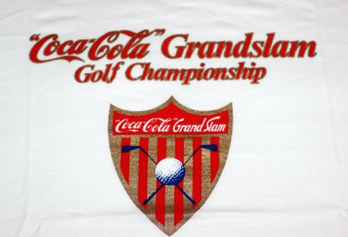 Coca-Cola 1983 Golf T-SHIRT 100% Cotton 1-size Grand Slam Championship PGA Tour - Picture 1 of 8