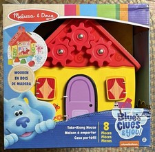 Melissa  Doug Wood Wooden Blue's Clues  You Take-Along House