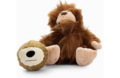 3in1 Stuffed Sasquatch Toy Multi Layered Chew Toy For Aggressive Chewers (T-17)