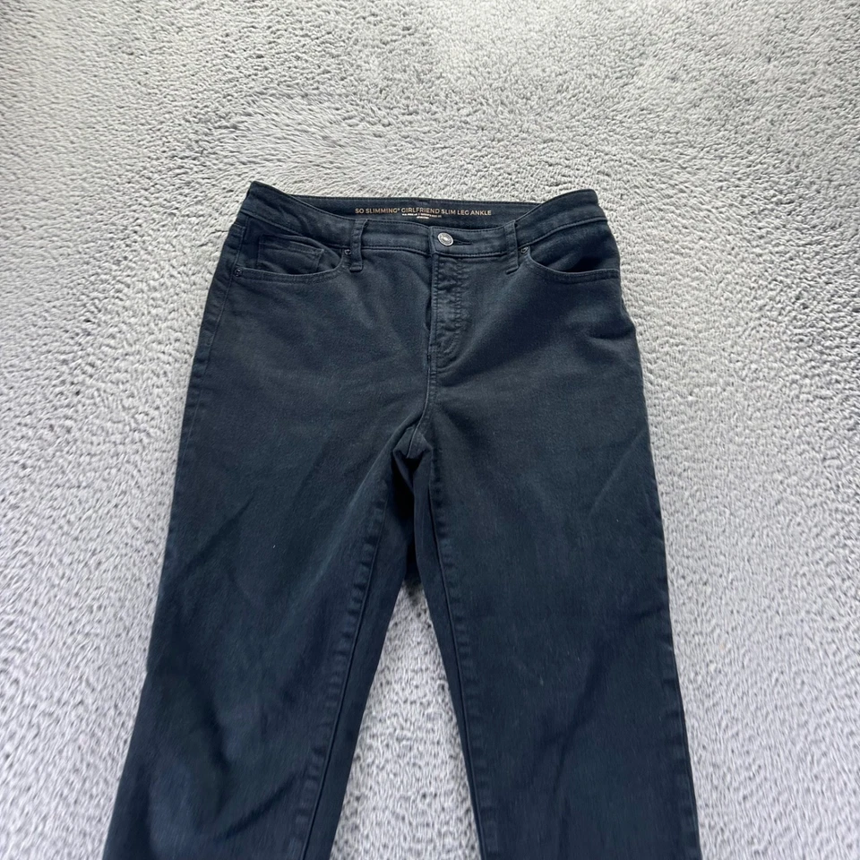 Pantalones de mezclilla Chicos para mujer talla 4 negros elásticos tan adelgazantes novia pierna ajustada tobillo Foto 2 de 4