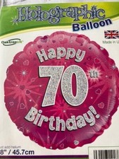 18" 70th AGE 70 HELIUM FOIL BALLOON BIRTHDAY PARTY pink lady girl OAKTREE