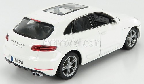 MODELLINO AUTO STATICO DIECAST PORSCHE MACAN 2013 BIANCO MODELLISMO SCALA 1/24 - Foto 2 di 5