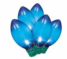 New 2 boxes 100-Count Blue LED C9 Christmas Lights, with Green Wire, 60 feet