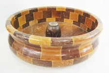 Vintage Standard Specialty Co. San Francisco California Redwood Nut Serving Bowl